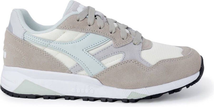 Diadora Effen Leren Sneakers Lichtblauw