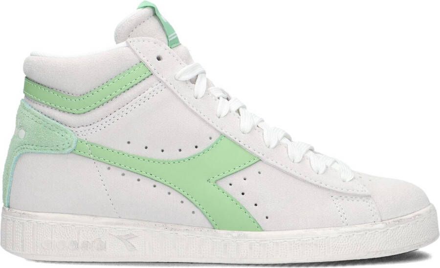 Diadora Game L High Suede Waxed Sneakers Wit