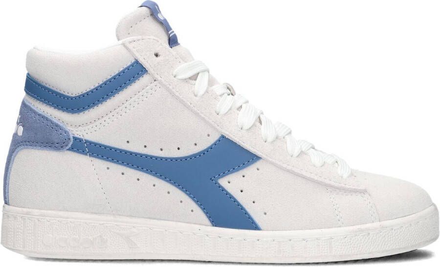 Diadora Game L High Suede Waxed Sneakers Dames Wit