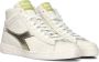 Diadora Game L High Waxed Metal Wn Sneakers Leren Sneaker Dames Wit - Thumbnail 4