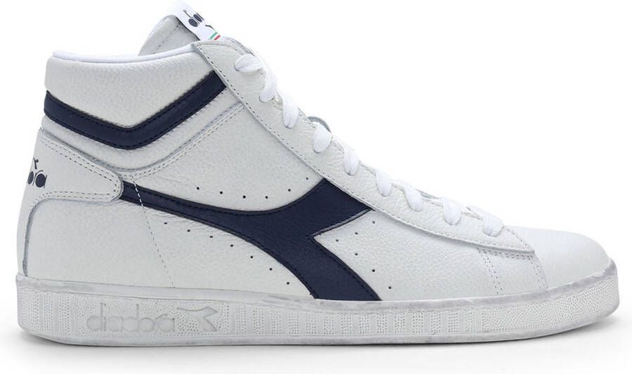 Diadora Game L High Waxed White Blue