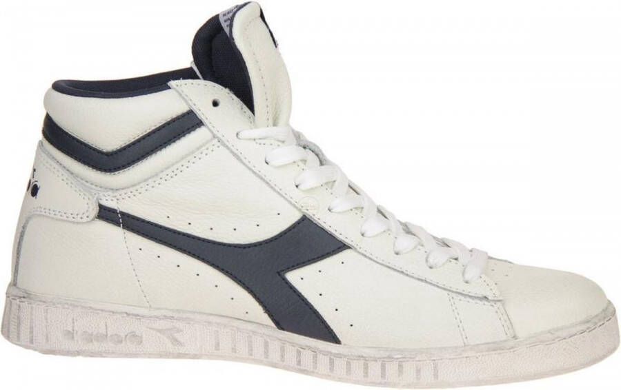 Retro Sneaker Game High Waxed Hoge sneakers Leren Sneaker Groen - Foto 4