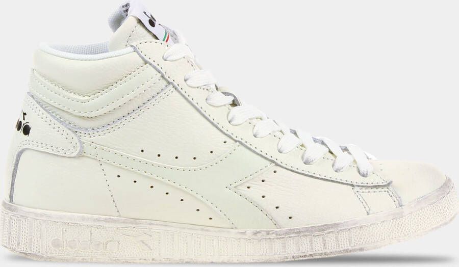 Retro Sneaker Game High Waxed Hoge sneakers Leren Sneaker Groen - Foto 18