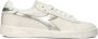 Diadora Game L Low Waxed Metal Wn Sneakers Dames Leren Sneaker Wit - Thumbnail 1