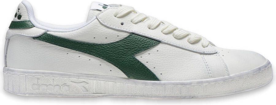 Diadora Game Low Waxed Wit-Groene Sneaker
