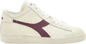 Diadora Game Waxed Row Cut wit-Paarars Wit Dames