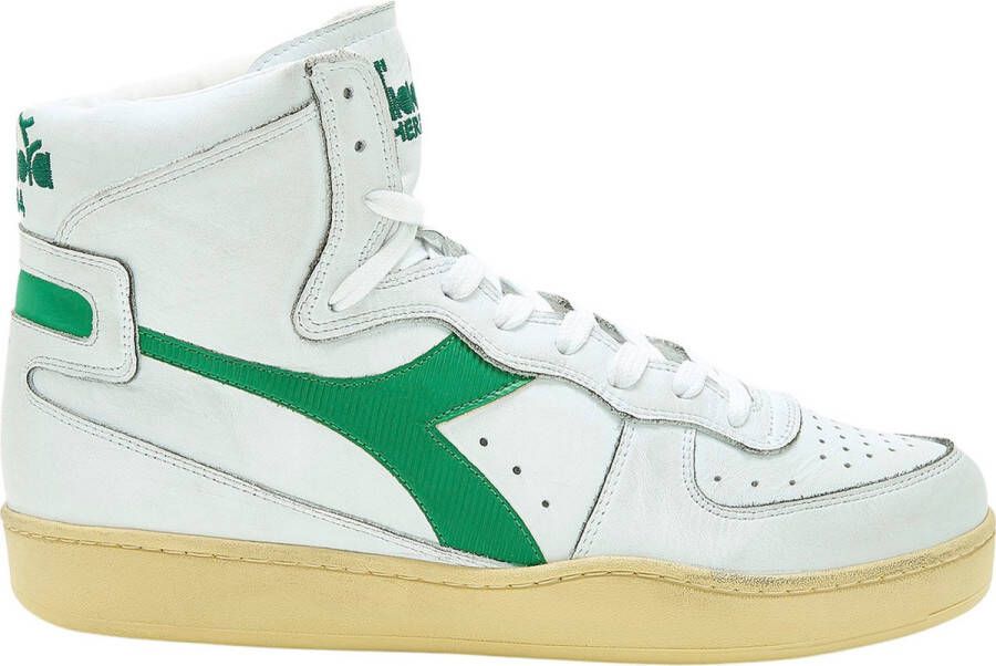 Diadora Heritage mi basket used sneakers wit 201.158569 c6834 white verdant leer 43 5(9+ )