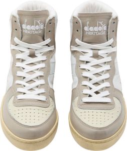 Diadora Heritage mi basket used sneakers wit 201.158569 c6834 white verdant leer 43 5(9+ )