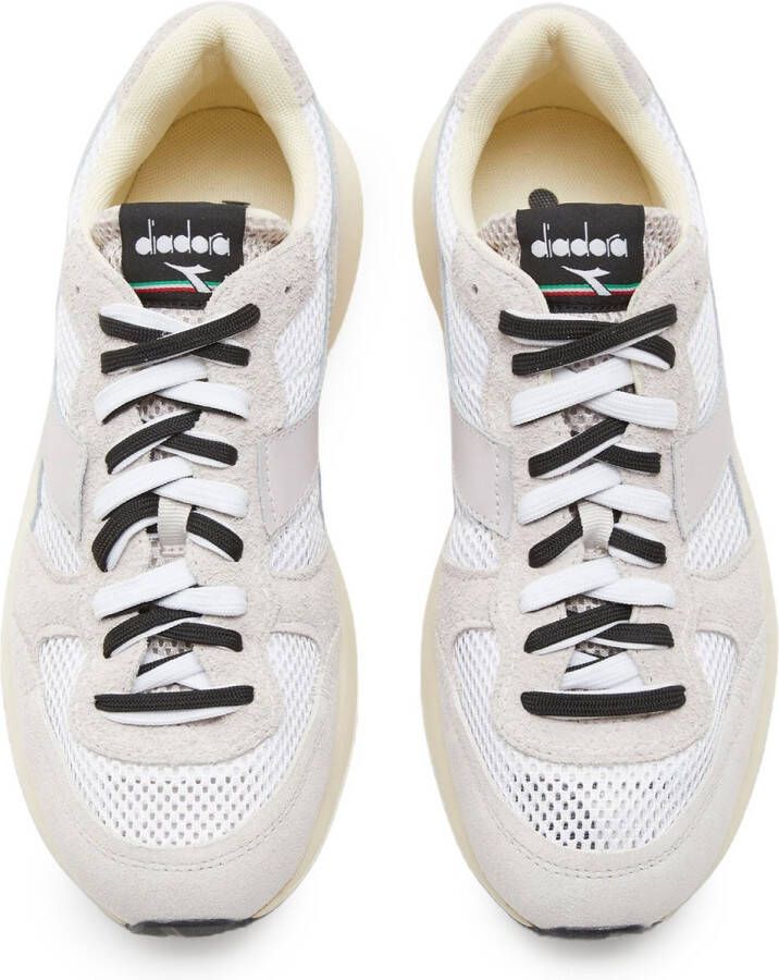 Diadora Premium Leren Sneaker Collectie voor Mannen White Heren