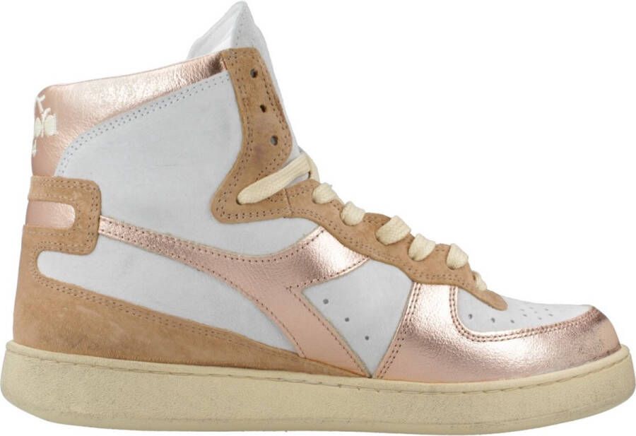 Diadora Mi Basket sneaker van leer met metallic finish