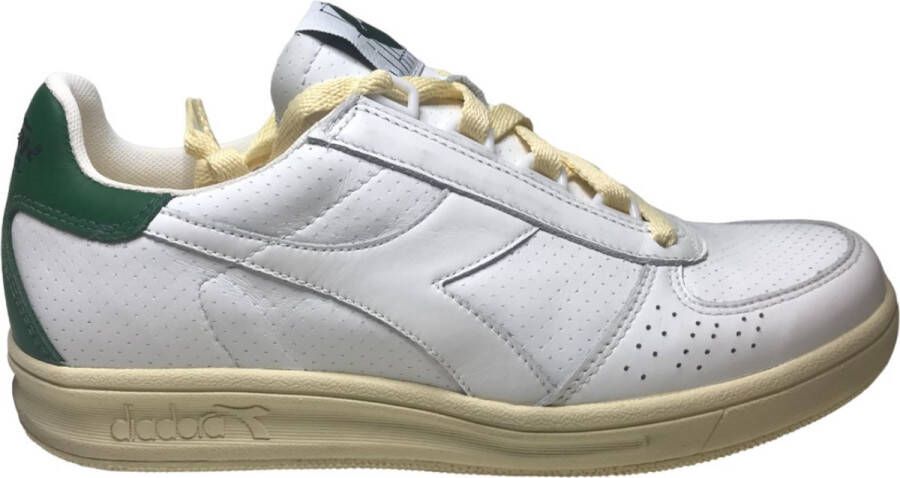 Diadora Heritage B. Elite H Cork Italia veter lederen sneakers groene hiel wit
