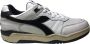 Diadora Gebruikte witte en zwarte sneaker met leer en suède White Heren - Thumbnail 1