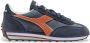 DIADORA HERITAGE Lage Sneakers Dames Rally S Suède Blauw - Thumbnail 1