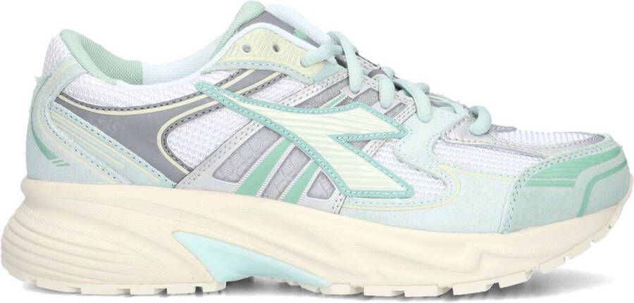 Diadora Witte Mesh Suede Sneakers Mythos Star Multicolor Dames