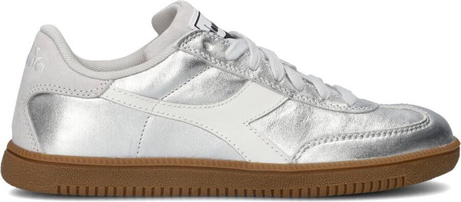 DIADORA HERITAGE Lage Sneakers Dames Trainer Metallic Maat: 38 Materiaal: Leer Kleur: Zilver