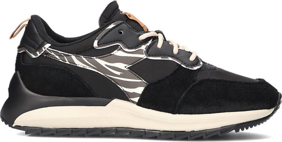 Diadora Jolly Animalier Lage sneakers Dames Zwart