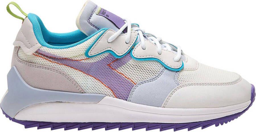 Diadora Platte schoenen Paars blauw en groen Multicolor Dames