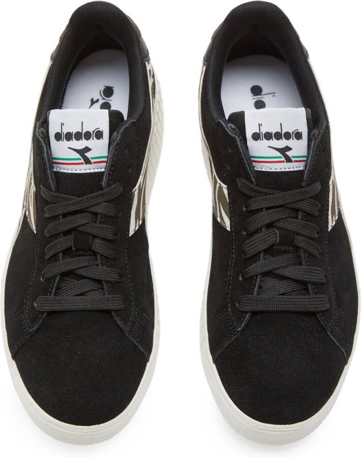 Diadora Dames Game Step Suede Animalier Sneakers Black Dames