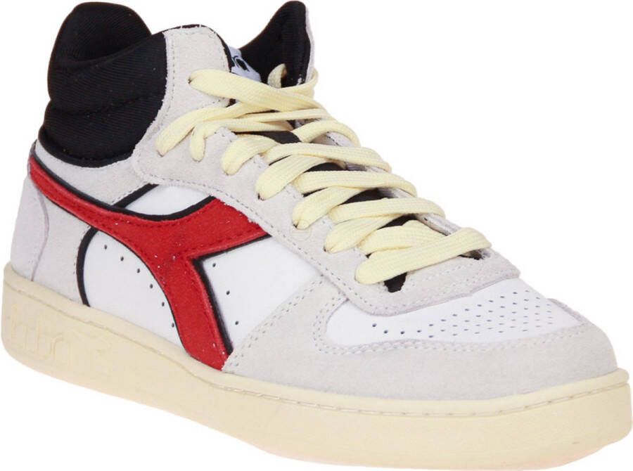 Diadora Stijlvolle Herensneakers met Groene Suède Accenten White - Foto 3