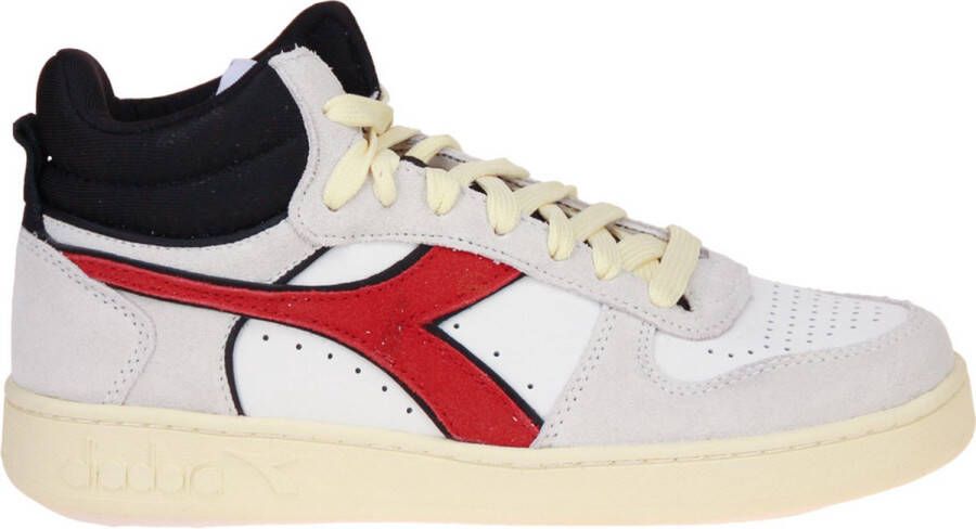 Diadora Magic Basket Demi Cut Hoge sneakers Leren Sneaker Heren Wit