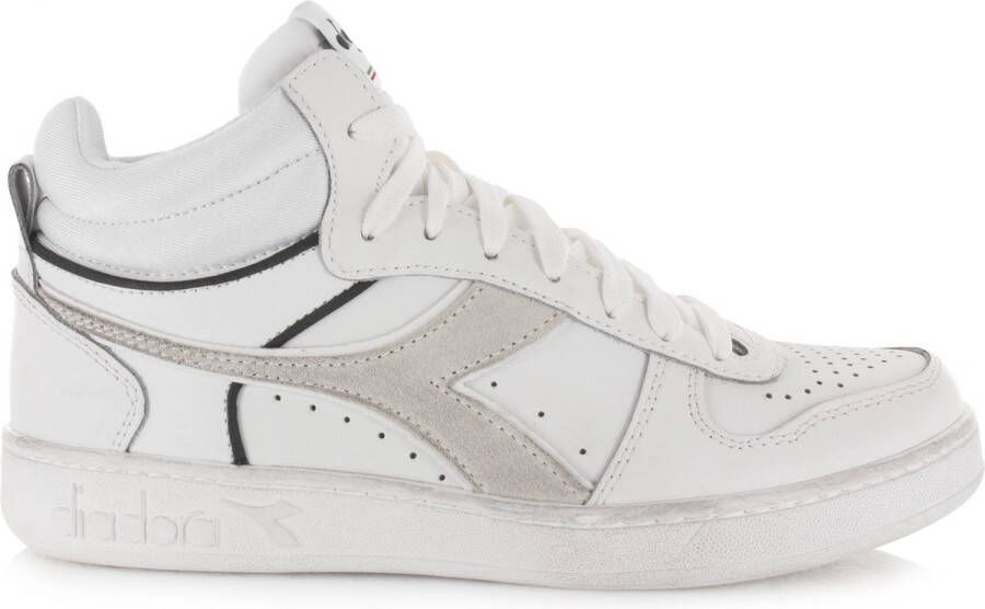Diadora Magic Basket Cut Icona Hoge sneakers Leren Sneaker Wit - Foto 4