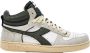 Diadora Stijlvolle Herensneakers met Groene Suède Accenten White - Thumbnail 8