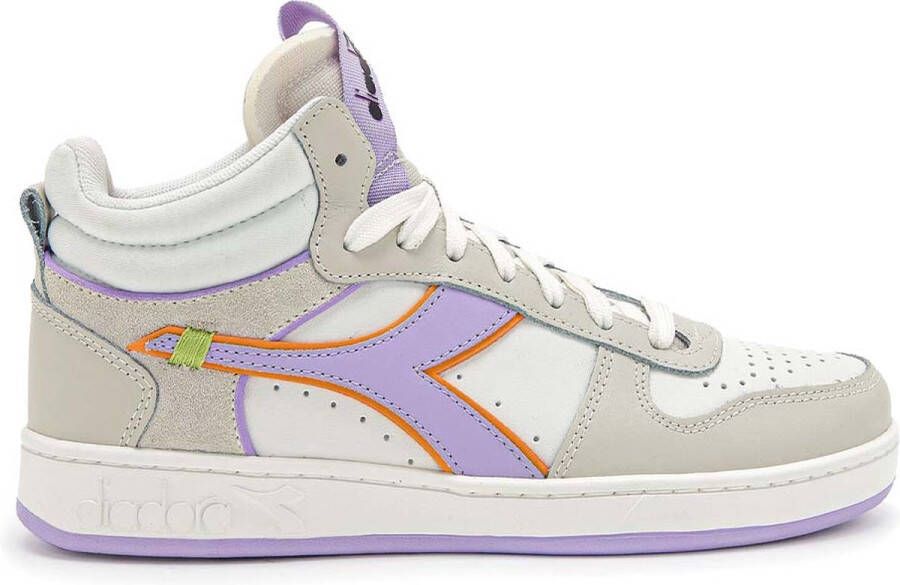 Diadora Magic Basket Demi Label Woman Hoge sneakers Leren Sneaker Dames Wit