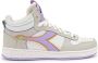 Diadora Magic Basket Demi Label Woman Hoge sneakers Leren Sneaker Dames Wit - Thumbnail 2