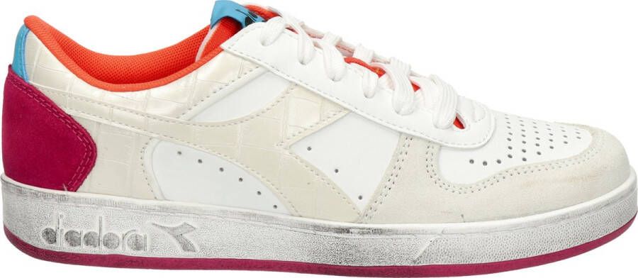 Diadora Magic Basket Low Croco Woman Lage sneakers Leren Sneaker Dames Wit - Foto 2