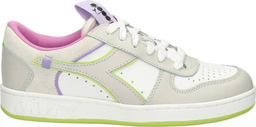 Diadora Magic Basket Low Label Woman Lage sneakers Leren Sneaker Dames Wit - Foto 3