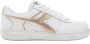 Diadora Magic Basket Low Metal Woman Lage sneakers Leren Sneaker Dames Wit - Thumbnail 2