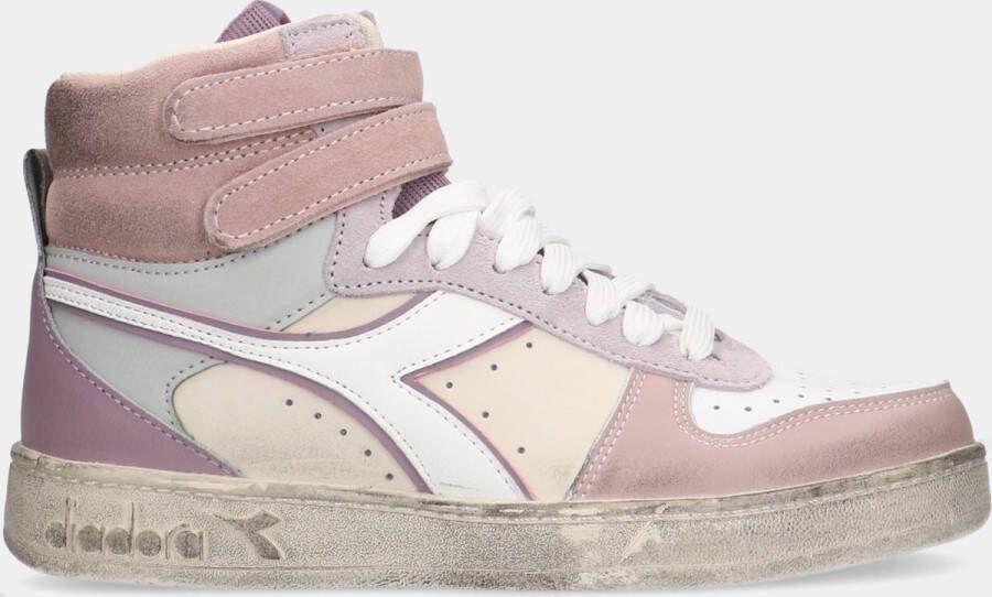 Diadora Magic Basket Mid Icona Pink dames sneakers