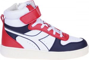 Diadora Magic Basket Mid kids sneaker Rood multi