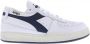Diadora Heritage Diadora Dames Mi Basket Row Wit Blauw - Thumbnail 1