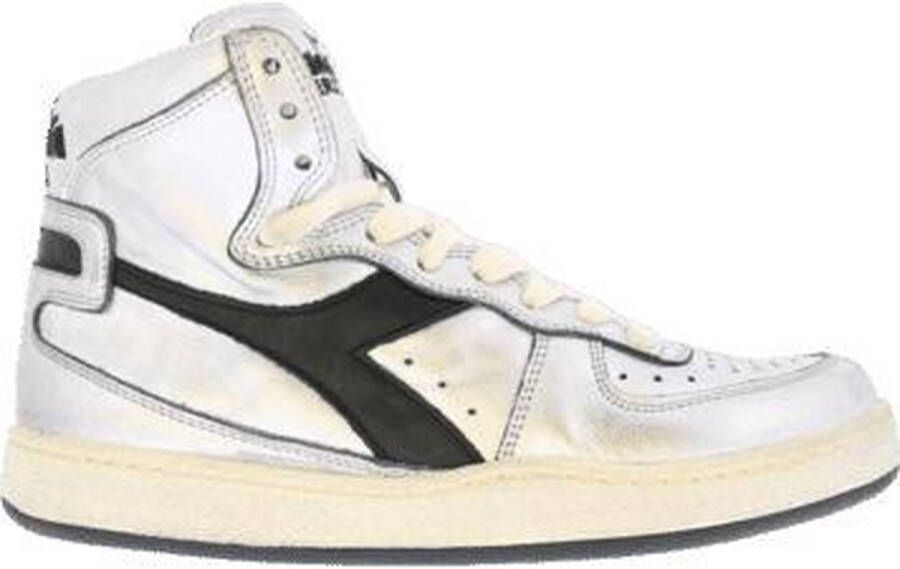 DIADORA Hoge Sneakers Dames Mi Basket Used Z Maat: 36 Materiaal: Leer Kleur: Zilver - Foto 3