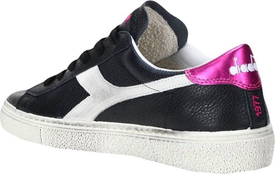 Diadora Montecarlo H Pieno Fiore Wax W lederen veter sneakers zwart paars