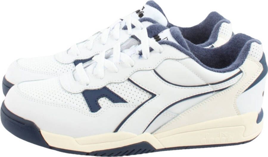 Diadora Blauwe sneakers met gekleurde rubberen zool Multicolor Heren