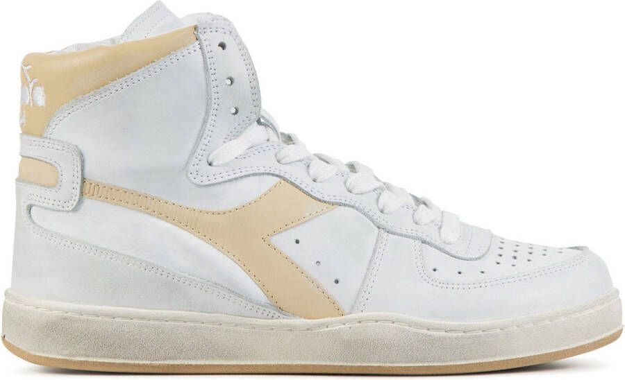 Diadora Sneakers Dames Hoge sneakers Damesschoenen Leer mi basket used z Beige