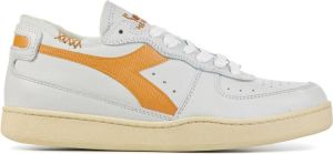 Diadora Sneakers Dames Lage sneakers Damesschoenen Leer Mi Basket Row Cut Okergeel