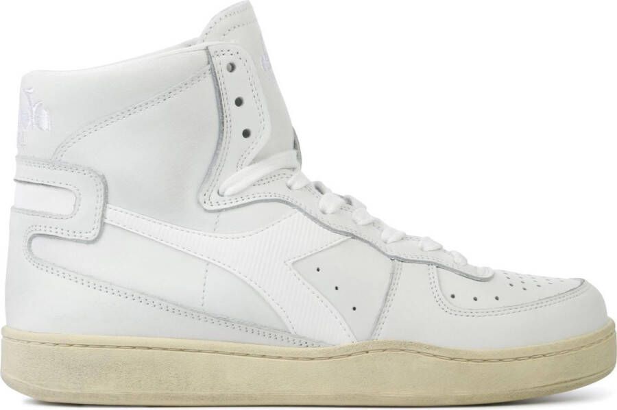 Diadora Sneakers Dames Hoge sneakers Damesschoenen Leer mi basket used z Gebroken wit