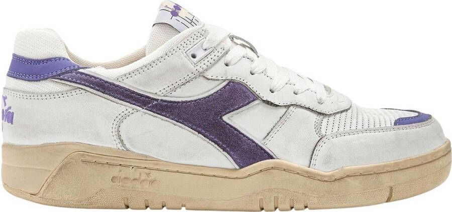 Diadora Sneakers Dames Lage sneakers Damesschoenen Leer B560 used Lila combi