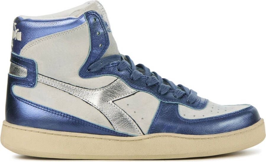 Diadora Sneakers Dames Lage sneakers Damesschoenen Mi metallic baske Blauw combi