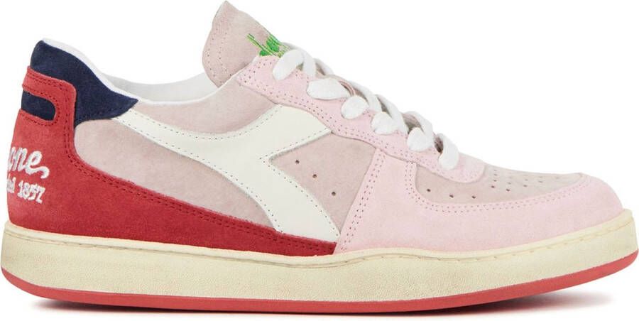 Diadora Sneakers Dames Lage sneakers Damesschoenen Suède MI basket lam it Roze