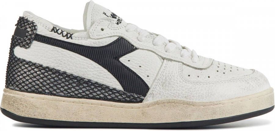 Diadora Sneakers Dames Lage sneakers Damesschoenen Leer Mi bask rc beaty Wit combi