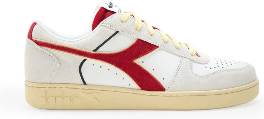 Diadora Rode Leren Sneakers Herfst Winter Stijl Multicolor Heren