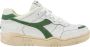 DIADORA Lage Sneakers Led Combi Sneaker Maat: 40 Materiaal: Leer Kleur: Groen - Thumbnail 1