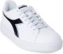 Diadora Paarse Vetersneakers met Rubberen Zool White Dames - Thumbnail 1