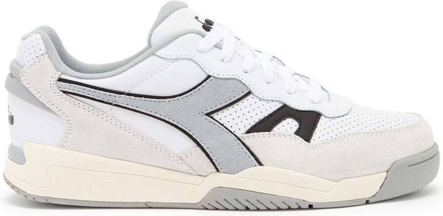 Diadora Sneaker in wit grijs suède en imitatieleer White Heren - Foto 4