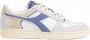 Diadora Witte Leren Sneakers Met Rubberen Zool En Sportieve Details - Thumbnail 1