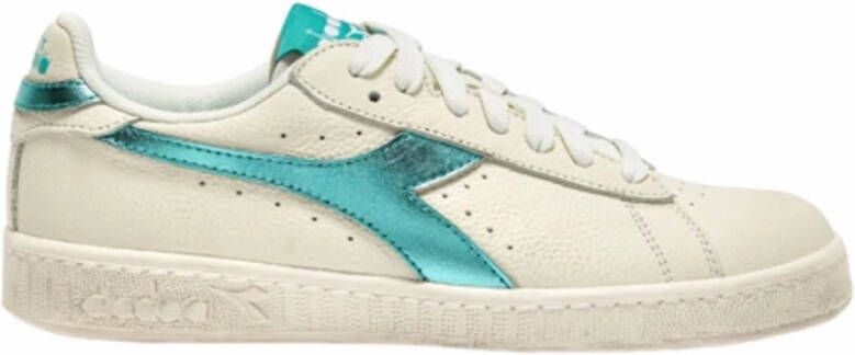 Diadora Women Game L Low Waxed Metal Sky Blue Turquoise